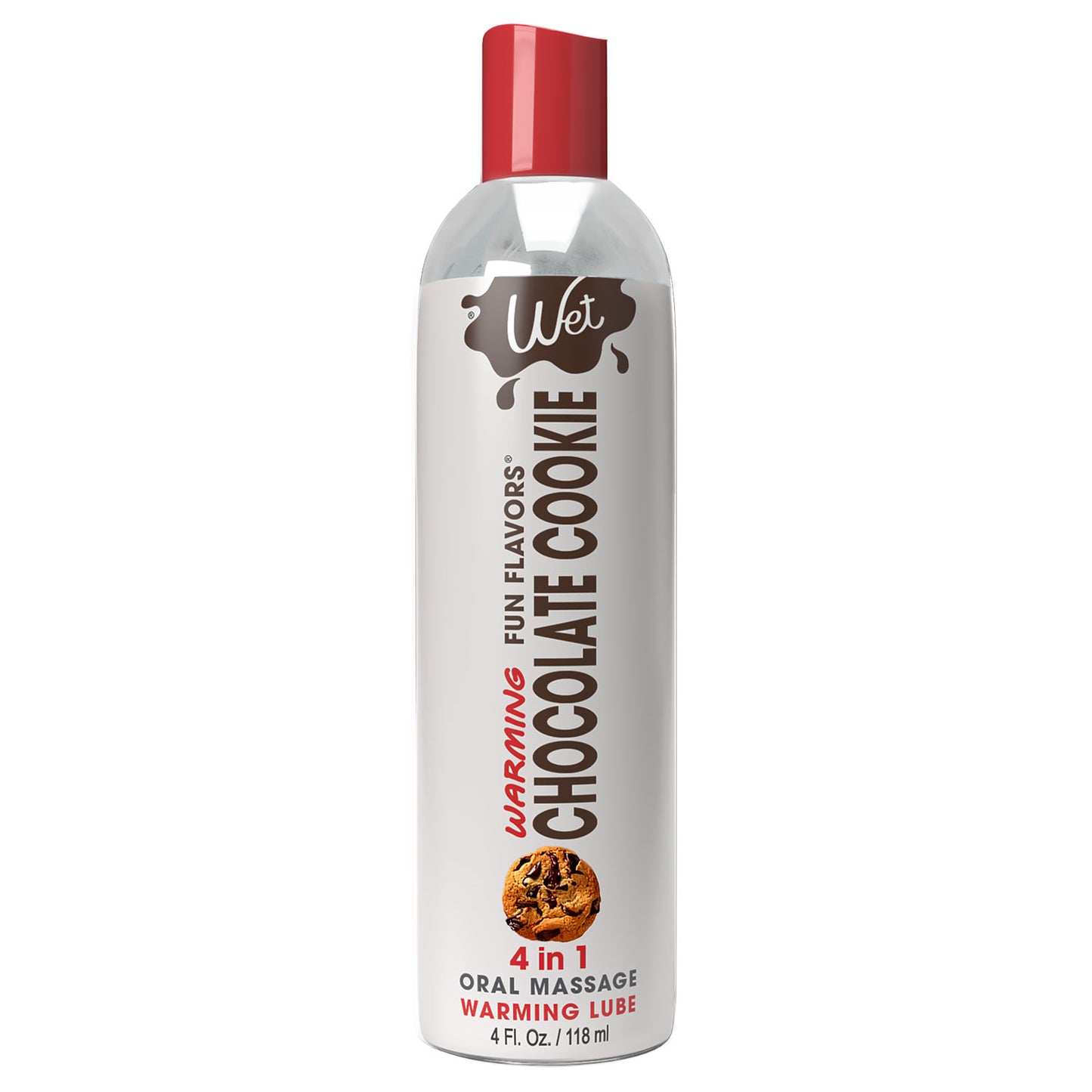 "Wet Warming Fun Flavors - Chocolate Cookie - 4 in 1 Lubricant 4 Oz WT21584"